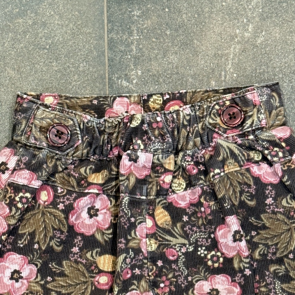 Cherokee corduroy skirt with floral pattern - Picture 3 of 4